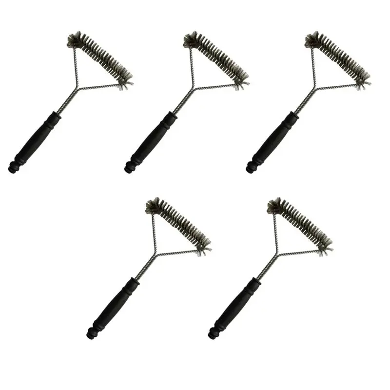 

Бюджетная щетка для чистки гриля, инструменты для барбекю на открытом воздухе, бытовые приспособления для удаления стружки с гриля из нержавеющей стали