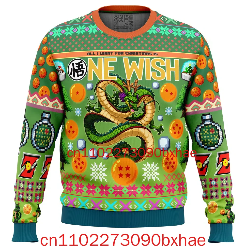 

Новый рождественский свитер Dragon Ball Z Ugly с 3D принтом Majin Vegeta, осенне-зимний новый мужской женский и детский свитер