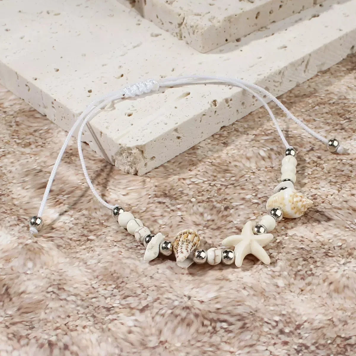 12 قطعة رائجة البيع الأبيض الفيروز البحر السلاحف شل الخرز سوار الصيف الشاطئ نمط الرجال النساء الصداقة سوار البدلة