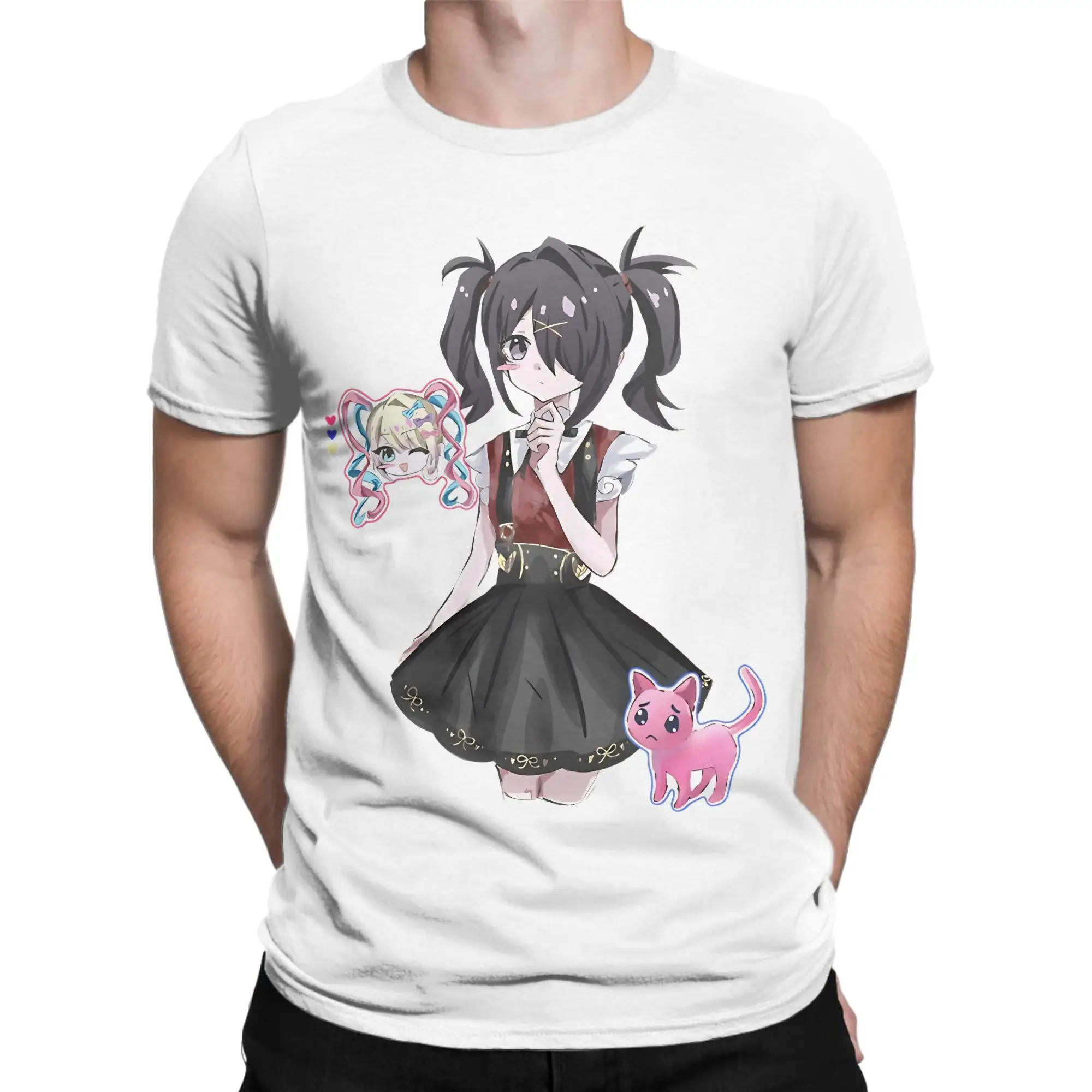 Needy Streamer Video Games T-Shirts Men Women Overload  Ame-chan  Funny Pure Cotton Tee Shirt Round Collar Short Sleeve T Shirt