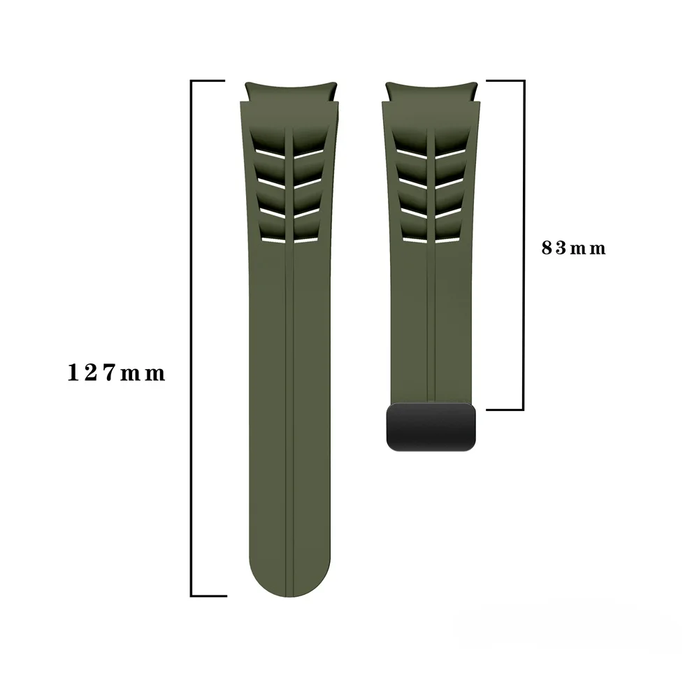 สายซิลิโคนสำหรับ Samsung Galaxy WATCH 6 4 CLASSIC 42 46 43 47 mm สำหรับ Galaxy Watch 7 6 5 4 40/44mm