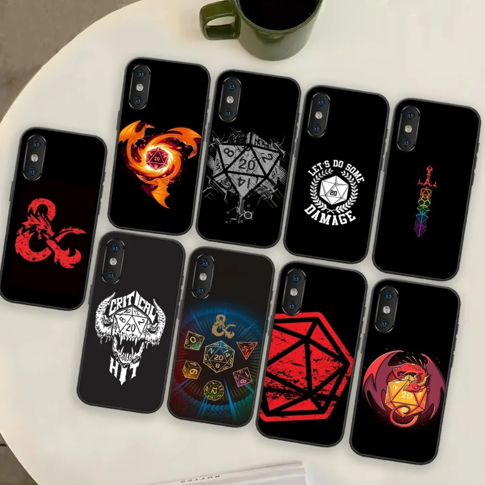 D-Dungeons Dragons game Phone Case For Xiaomi Redmi K40 pro 12S ULTRA pro 5G black cover