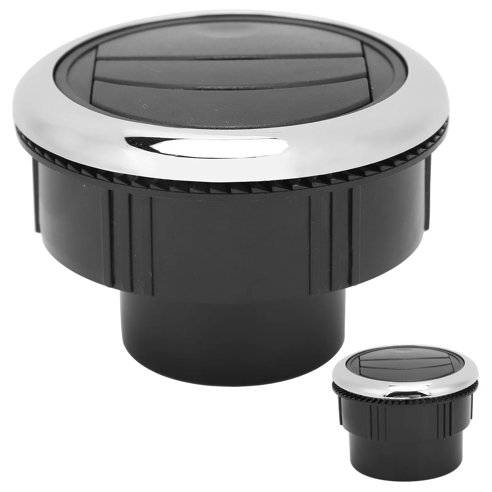 

A/C Air Vent 87mm Professional Dash Vent Exhaust Grille Simple Installation Electroplate Cover for RV for Bus for Car for Boat