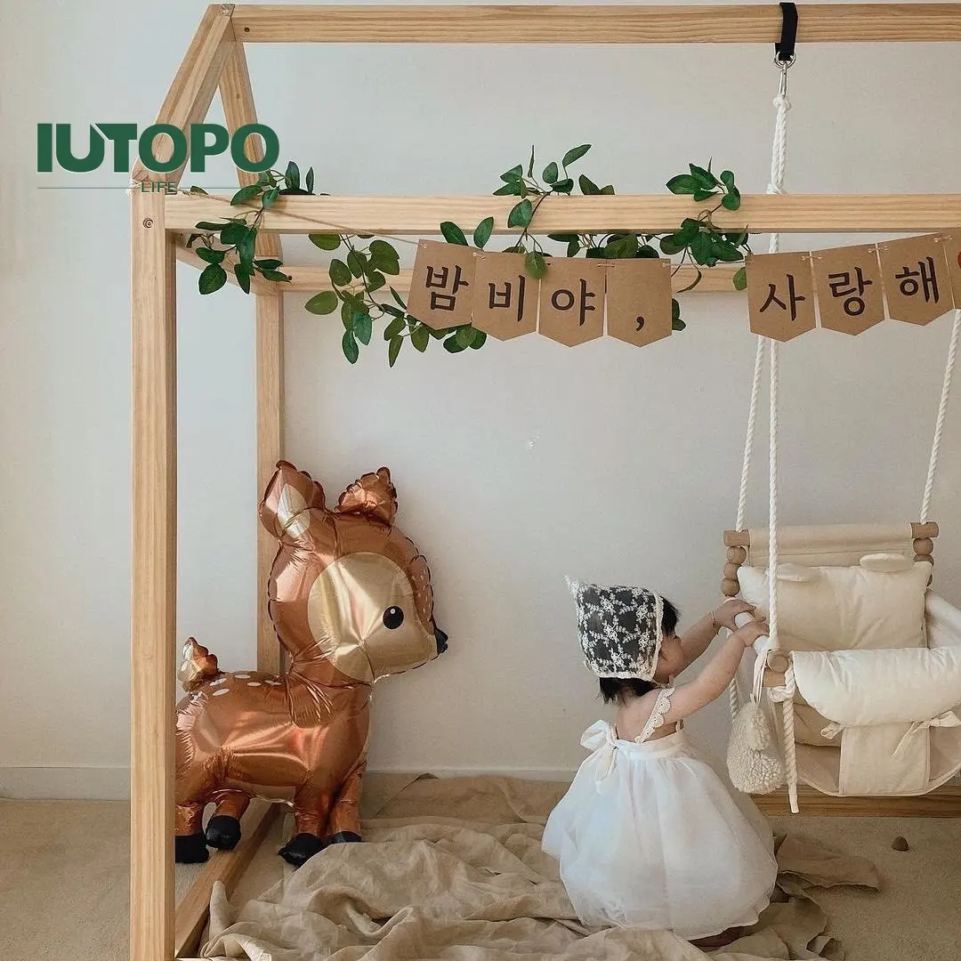 Baby Photography Props Home Indoor Ins Style Swing Baby Small Hanging Basket Swing Cloth Rocking Chair Children Hanging Chair