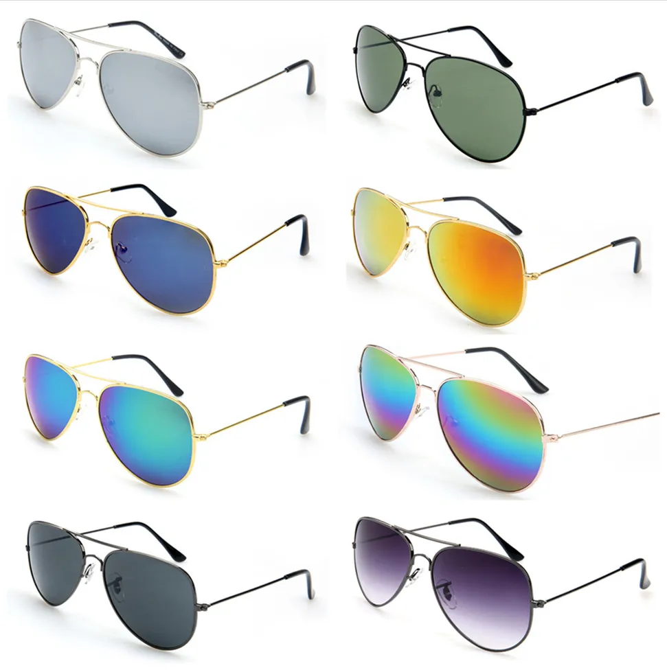 FOENIXSONG Fashion Sunglasses for Women Men Pilot Round Eyewear Gradient Mirrored Blue Silver Gray Sun Glasses Sunglass