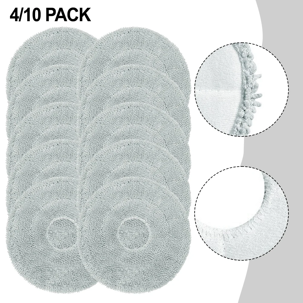 4/10pcs Microfiber Washable Reusable Mop Pads For Dreama For L10 Ultra/ For L10S Ultra/ For X40 Cleaning Appliance Accessories