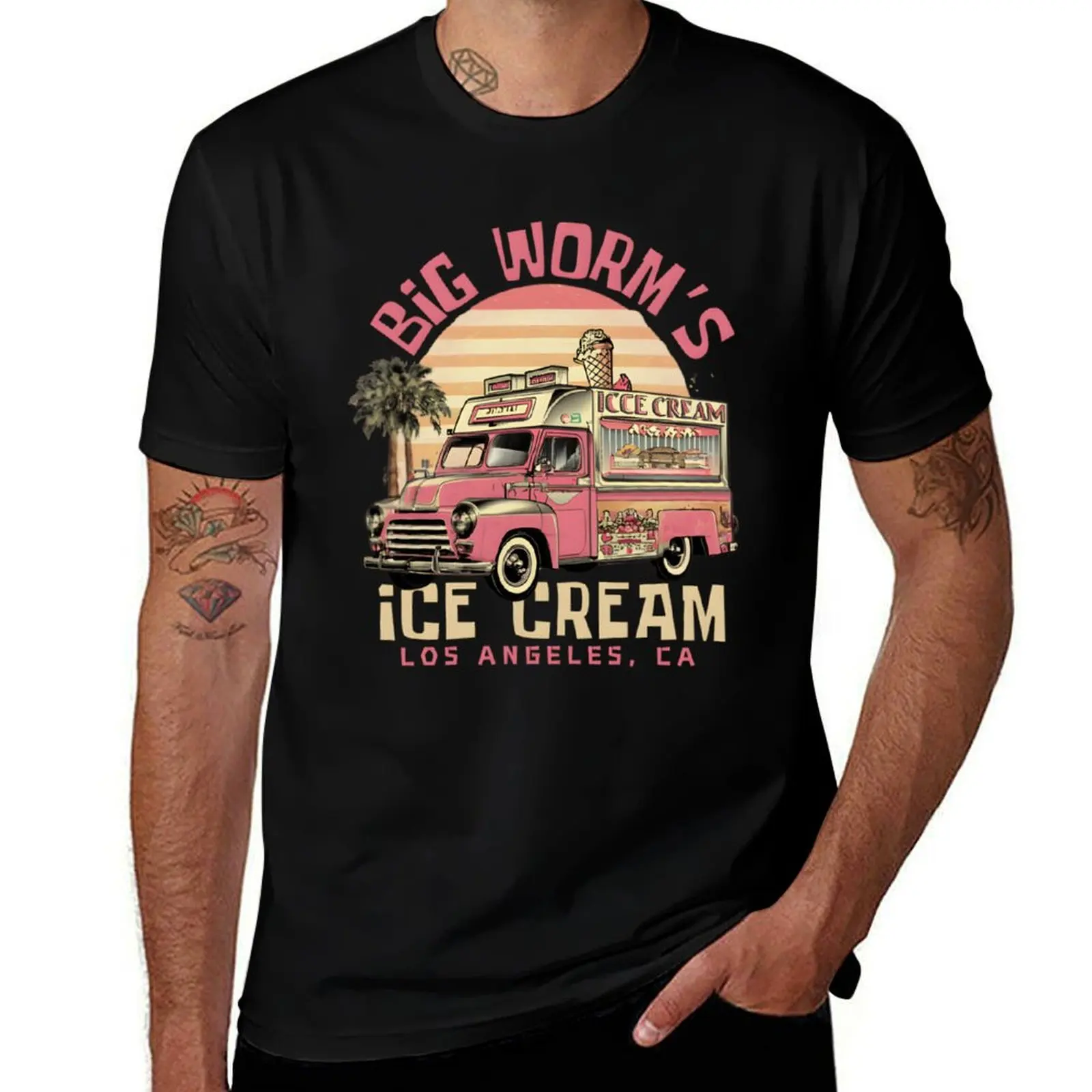 

Big Worm 90s Ice Cream What Chu Want Funny T-Shirt cotton t shirt pack t shirt personalised
