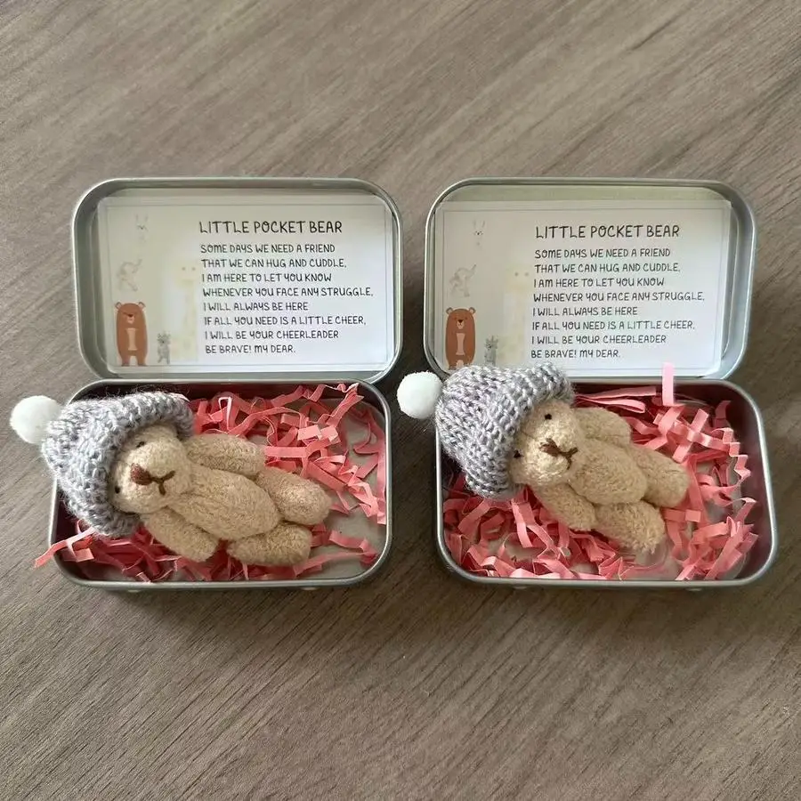 1/5/10/20/50/100pcs My Little Worry Bear, When Things Get Tough And You Feel Like You'Re on Your Own. Hold Me Tight Because I Am