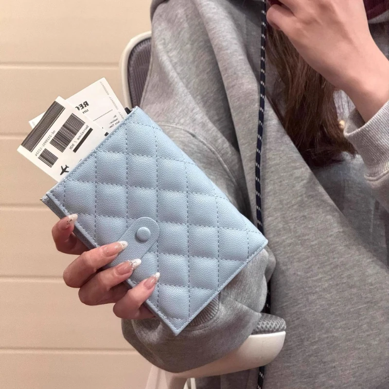 

Leather Passport Holder Covers Case Multi-functional Travel Credit Card Wallet Cute Passport Book for Women Hasp Passport Cover