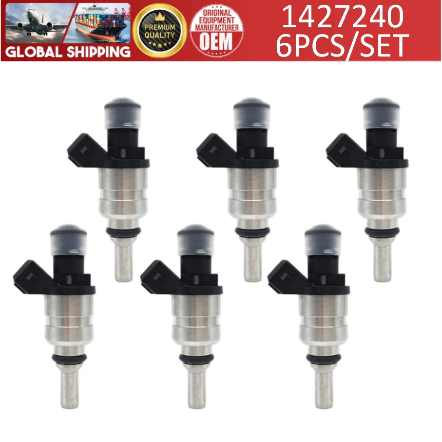 ​​​6pcs 1427240 Fuel Injectors For BMW E46 E39 X3 Z3 Z4 3 5 Seires Valves 1998-2005