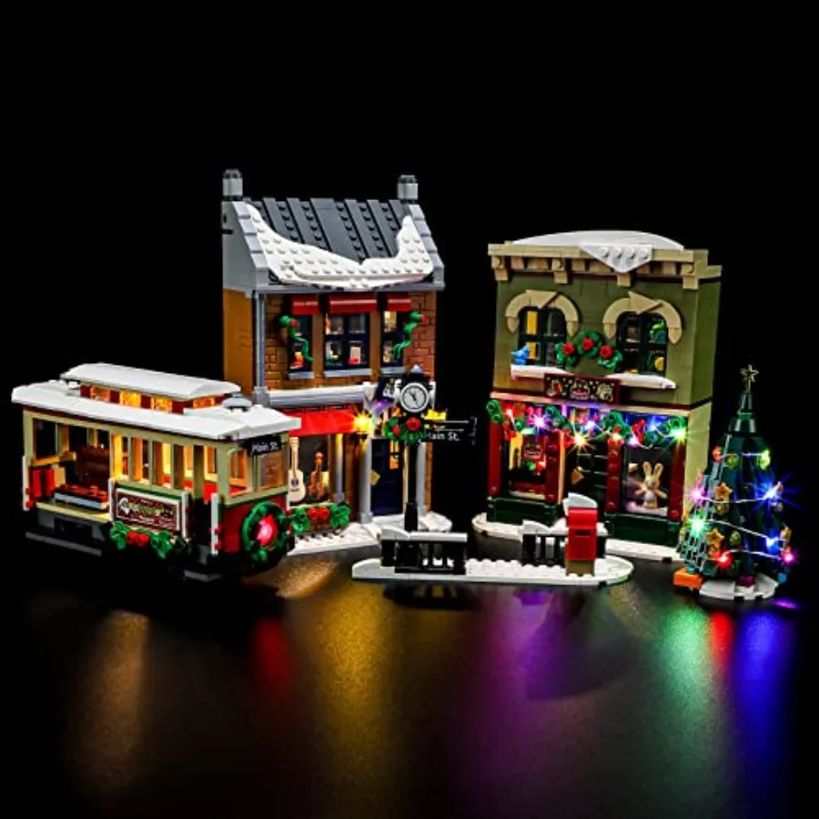 

Комплект светодиодного освещения BRIKSMAX для LEGO-10308 Holiday Main Street - совместим с моделью LEGO Icons Building - набор LEGO не входит в комплект.