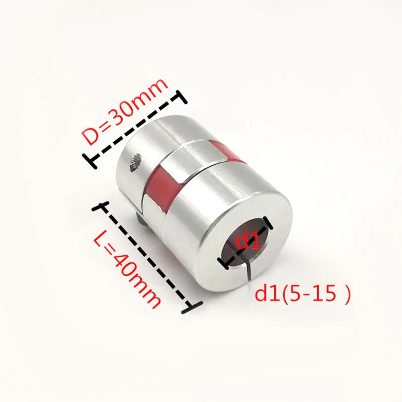 

10Pcs Shaft Coupling CNC Flexible Plum Coupling Coupler D30 L40 Jaw Shaft Coupling 14mm to 14mm Flexible Coupler .