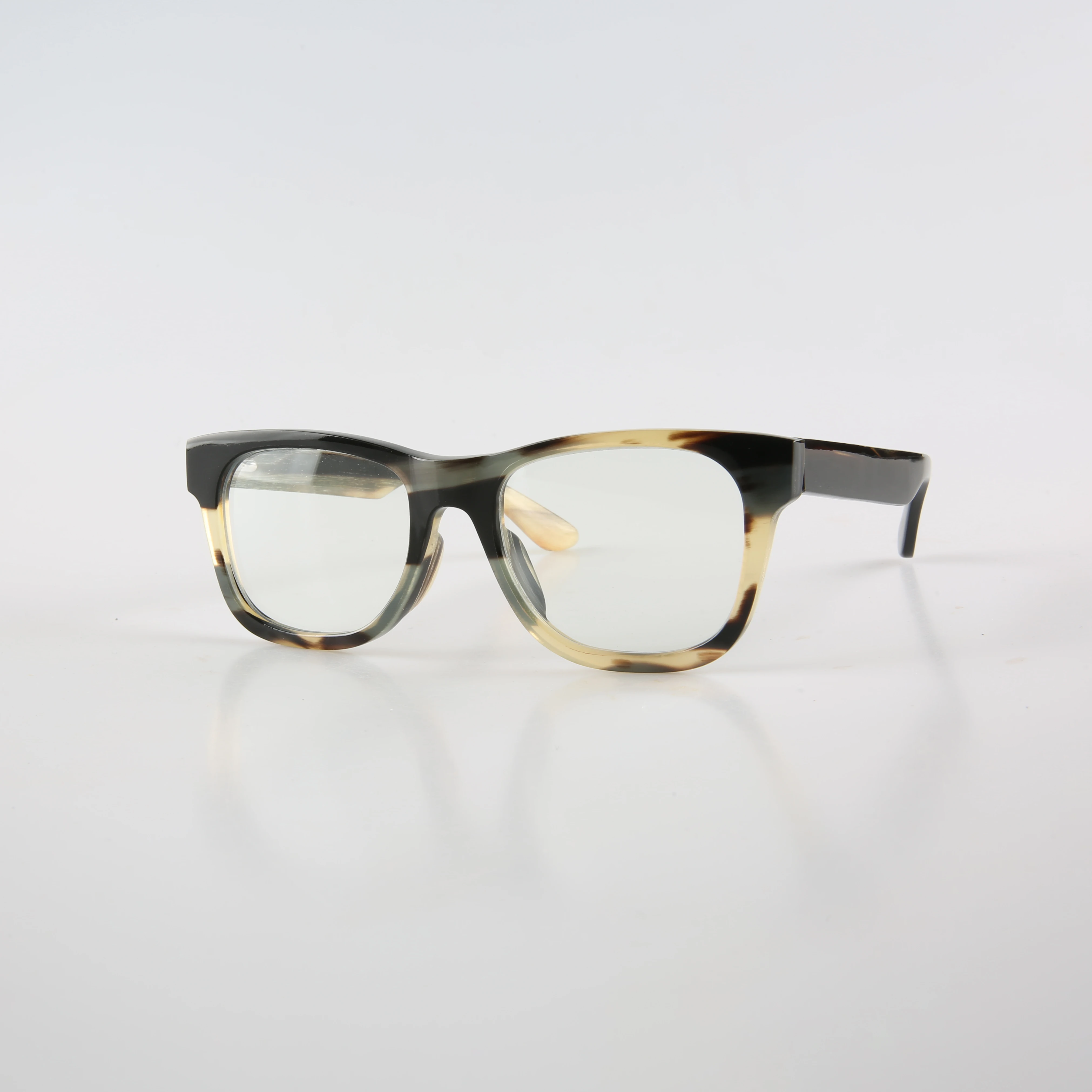 

Man's Glasses Frames Unique Square Handmade Natural Horn Prescription Eyeglass Frames Business Retro Vintage Myopia Eyeglasses