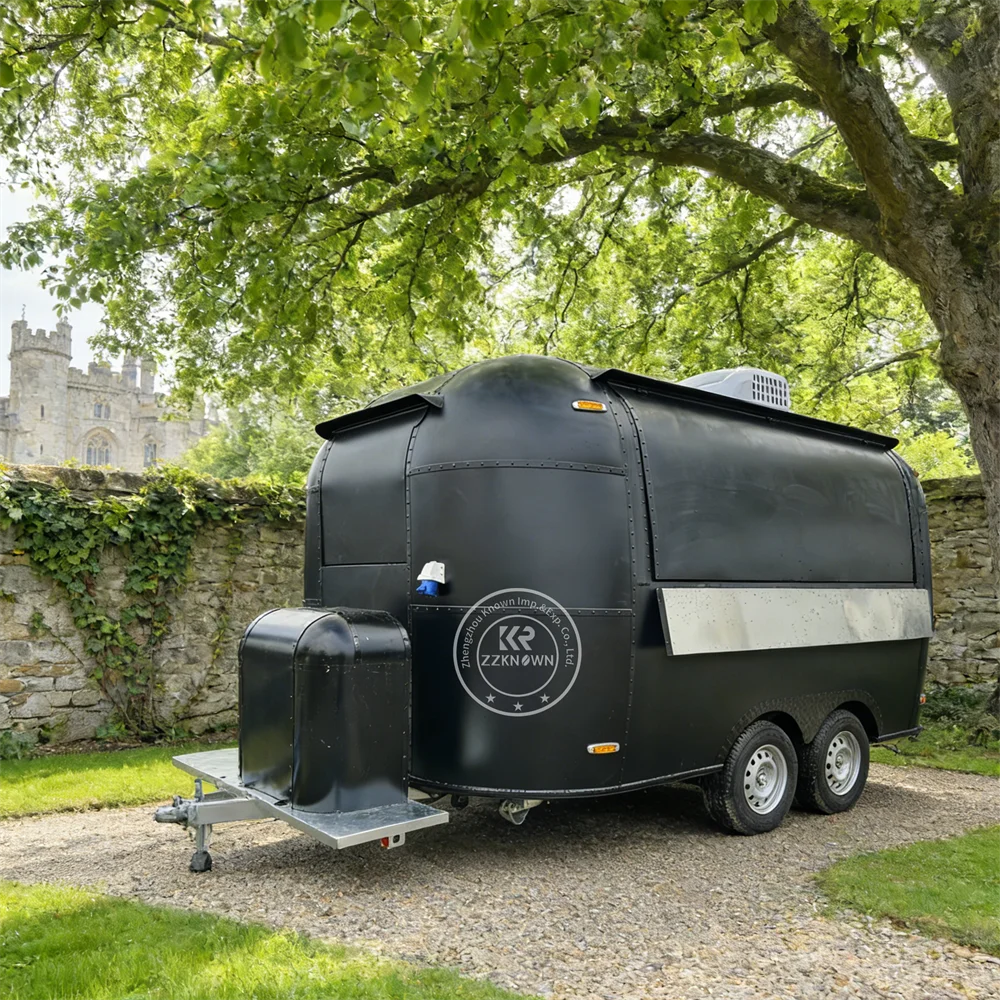 

Food Cart Street Catering Trailer Coffee Truck BBQ Coffee Snack Dessert Trailer Concession Mobile Food Truck With Full Kitchen