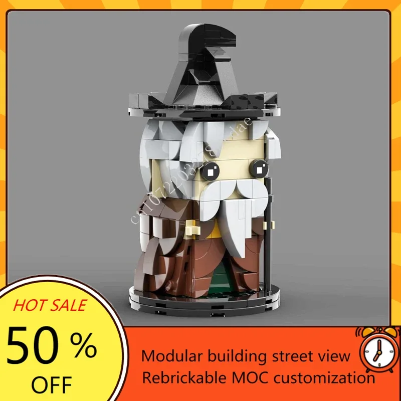 ชุดตัวต่อ MOC 702 ชิ้น หัวสัตว์สไตล์ปราสาท น่ารัก อุปกรณ์เสริมสำหรับตกแต่งบ้าน ชุดประกอบสำหรับการศึกษาทางเทคนิค DIY ของเล่นเพื่อนสนิท ของขวัญคริสต์มาส