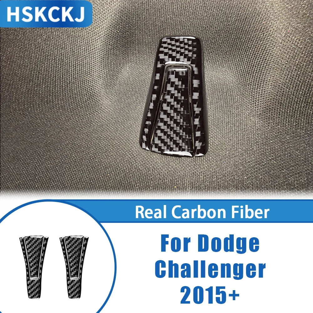 

For Dodge Challenger 2015+ Carbon Fiber Rear Hook Decorative Panel Car Accessories Interior Cover Trim Modification Sticker