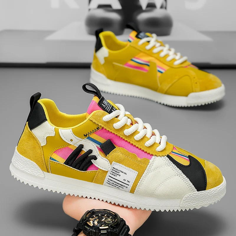 LiveDay لينة وحيد موضة أحذية رياضية للرجل تنوعا مريحة العصرية Zapatillas Hombre الدانتيل يصل جولة تو عدم الانزلاق أحذية رسمية