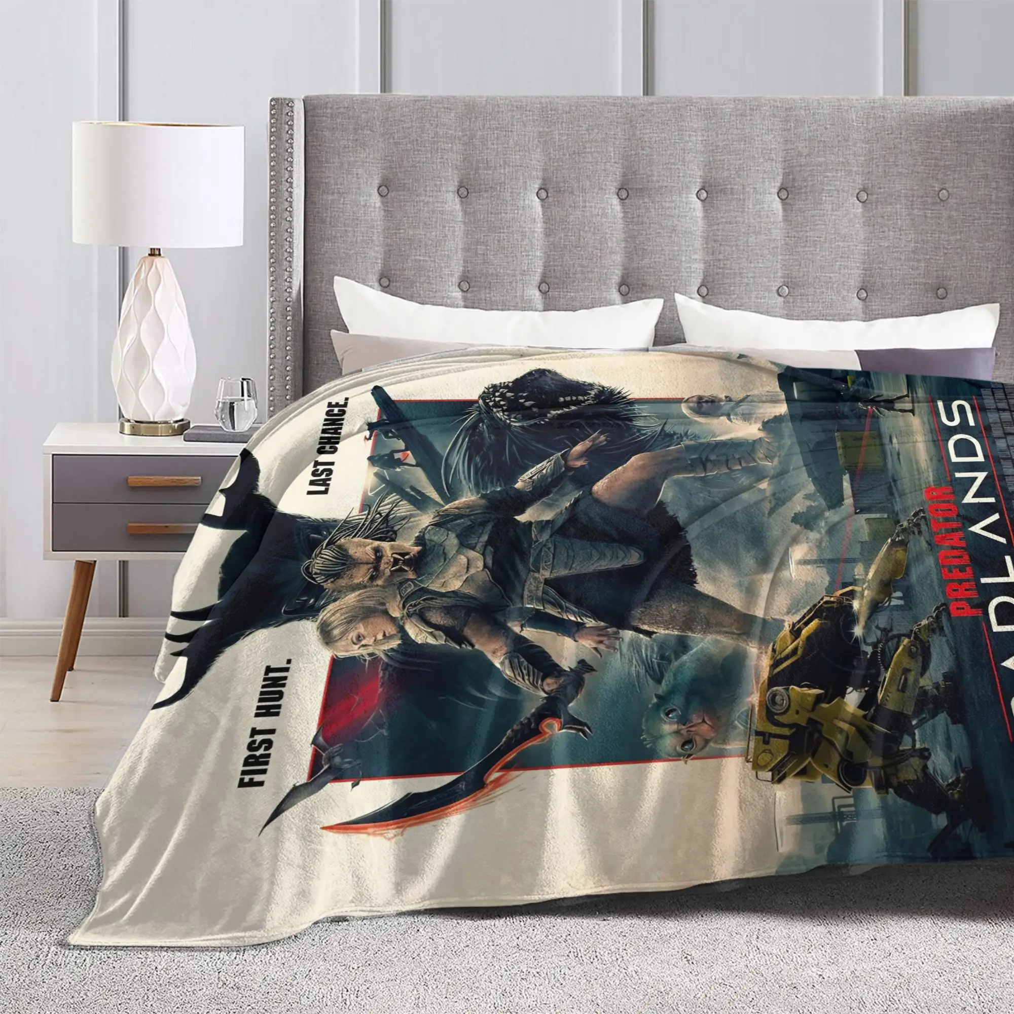 المفترس Badlands 2025 أفلام الفانيلا بطانية سوبر لينة رمي بطانية ل الأريكة كرسي نزهة المفرش غطاء سرير أريكة