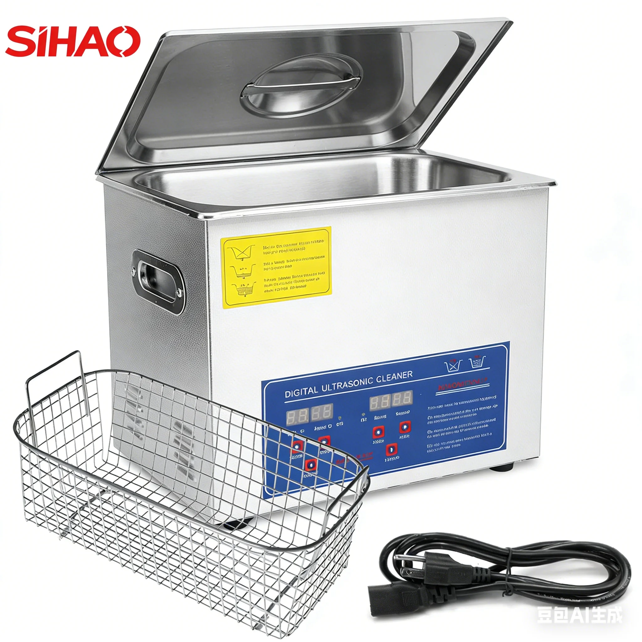 Sihao 2-30L Stainless Steel Ultrasonic Cleaner Portable Washing Machine 40KHZ Home Commercial Ultrasonic Cleaner