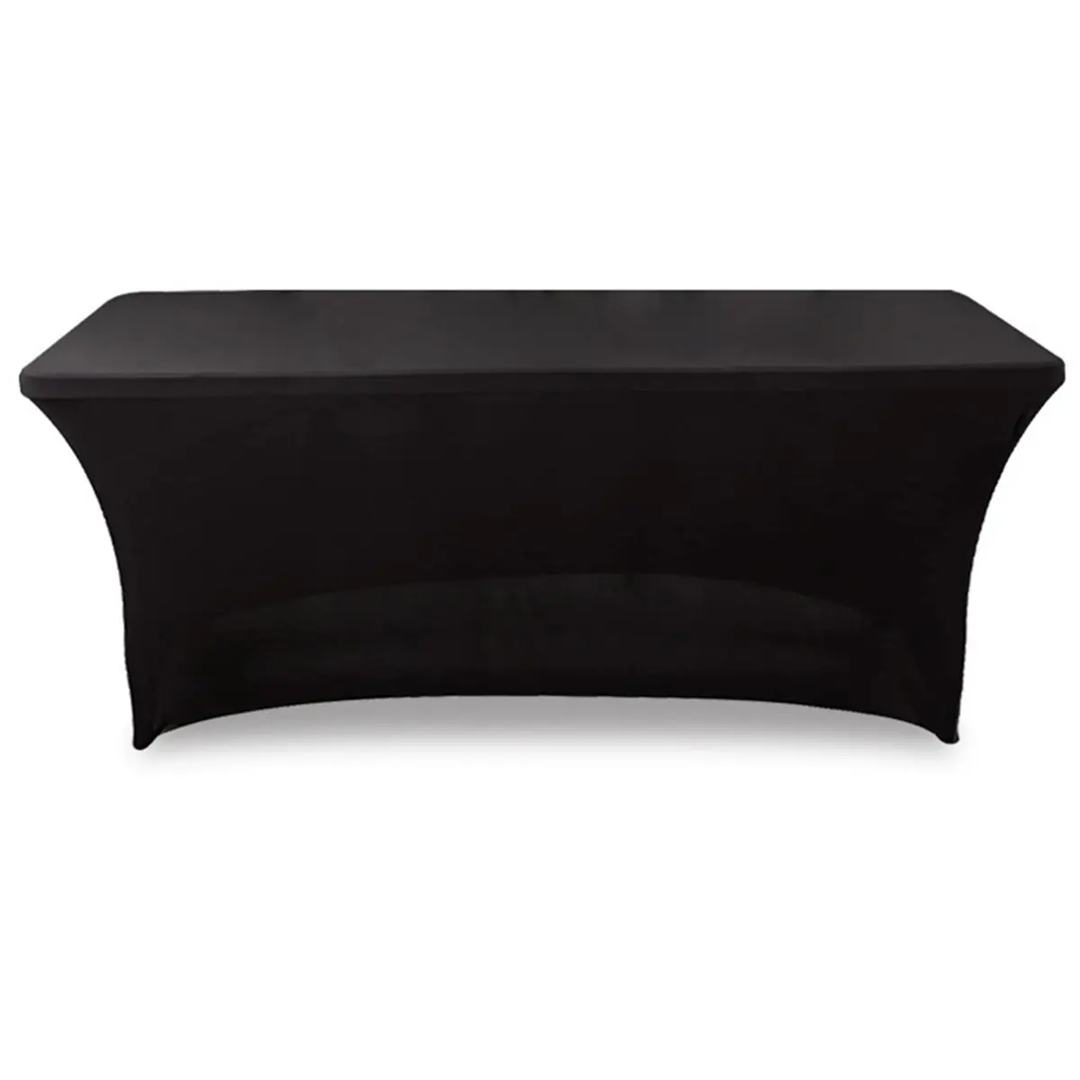 4FT Elastic Table Cover Cocktail Table Cover Conference Wedding Banquet Rectangular Table Cover Elastic Tablecloth