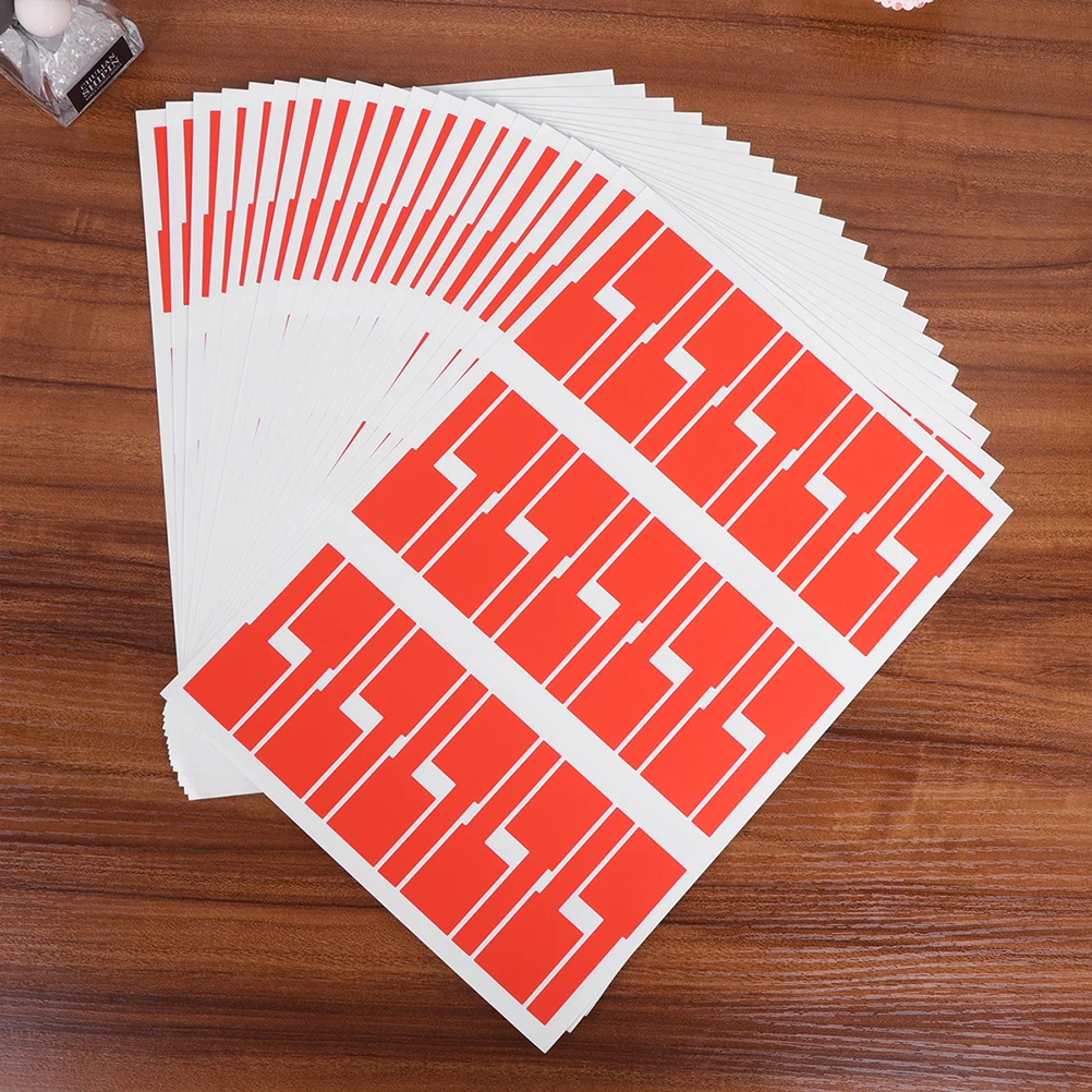 

10pcs Multicolor Label Tags For Cable Identification Waterproof Self-Adhesive Stickers Folder Label Organizer