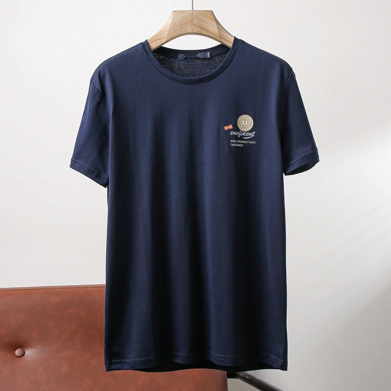 Value for Money Comfortable Breathable Summer Men's Casual round Neck Short Sleeve T-Shirt Standard Fit Printed Youth Trend S...