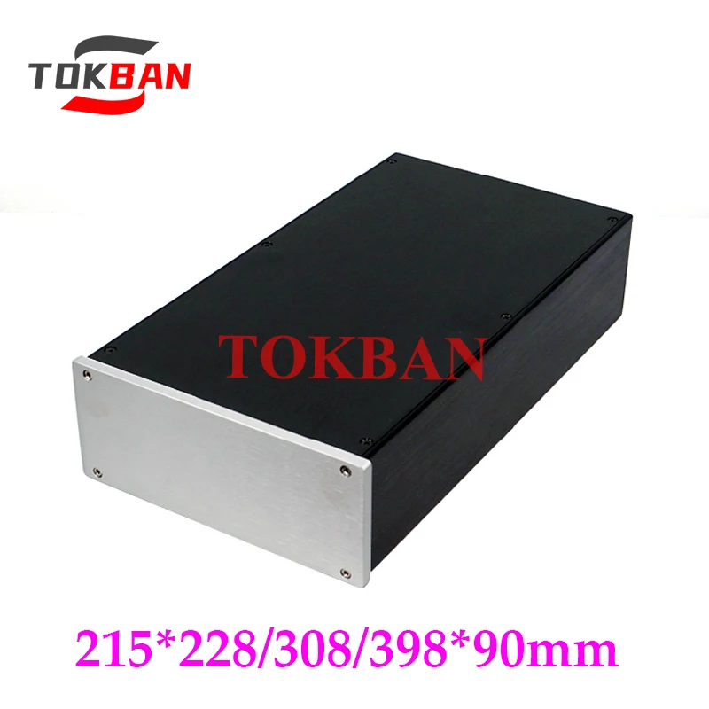 

Tokban Audio 215*228/308/398*90mm All Aluminium HIFI Preamplifier Chassis Enclosure DIy Power Supply Amplifier Case Shell