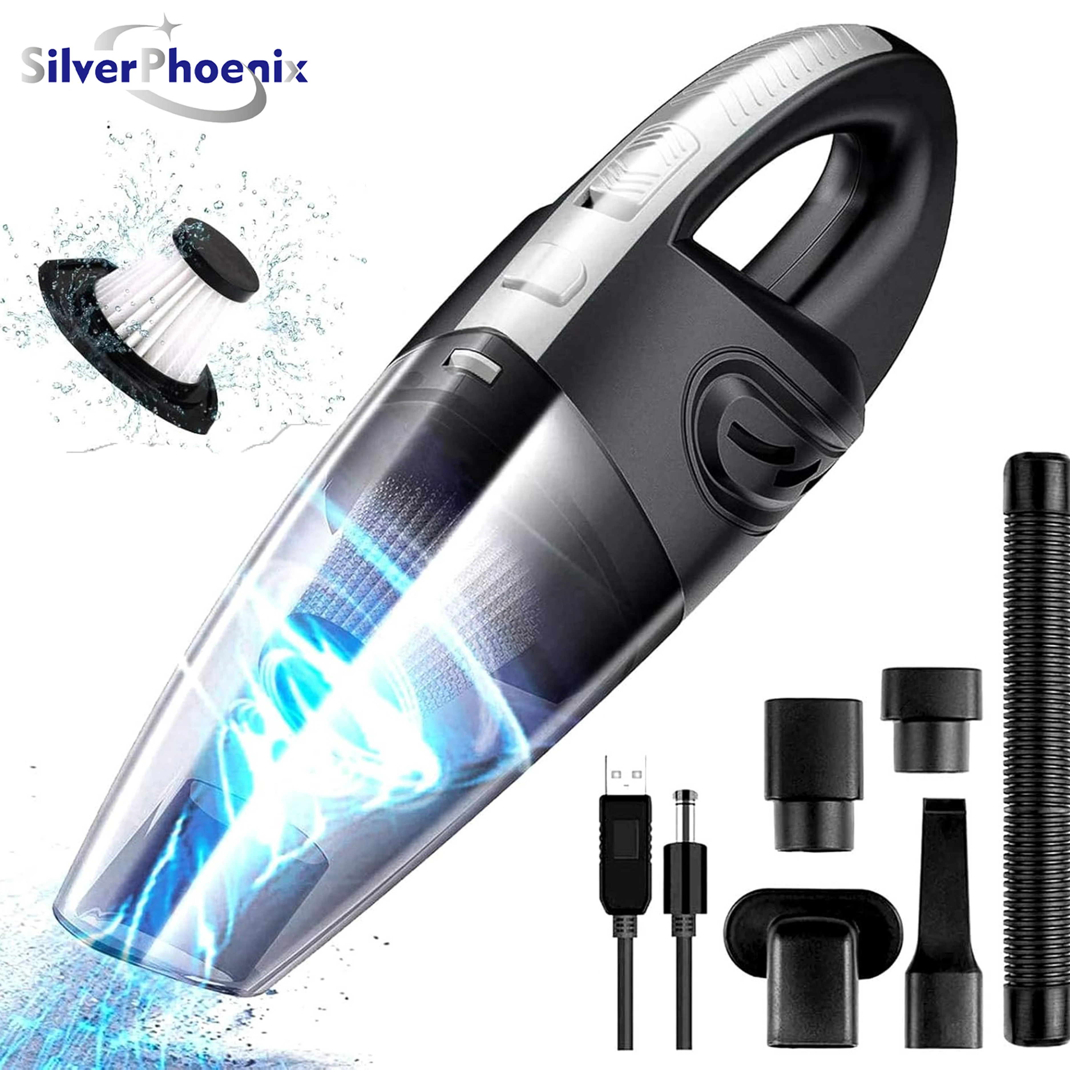9000Pa Car Vacuum Cleaner Strong Suction Powerful Handheld Wireless Vacuum Cleaner Mini Portable for Home Robot vacuum cleaner