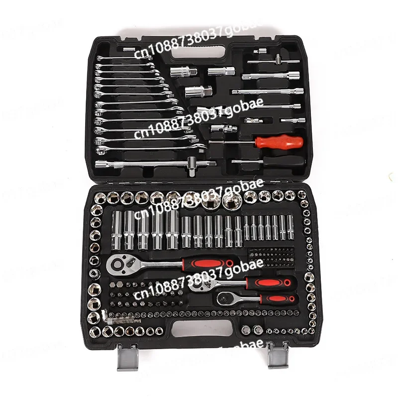 216 Piece Hardware Socket Ratchet Wrench Tool Box Set Multifunctional Car Repair Tool Bit Set