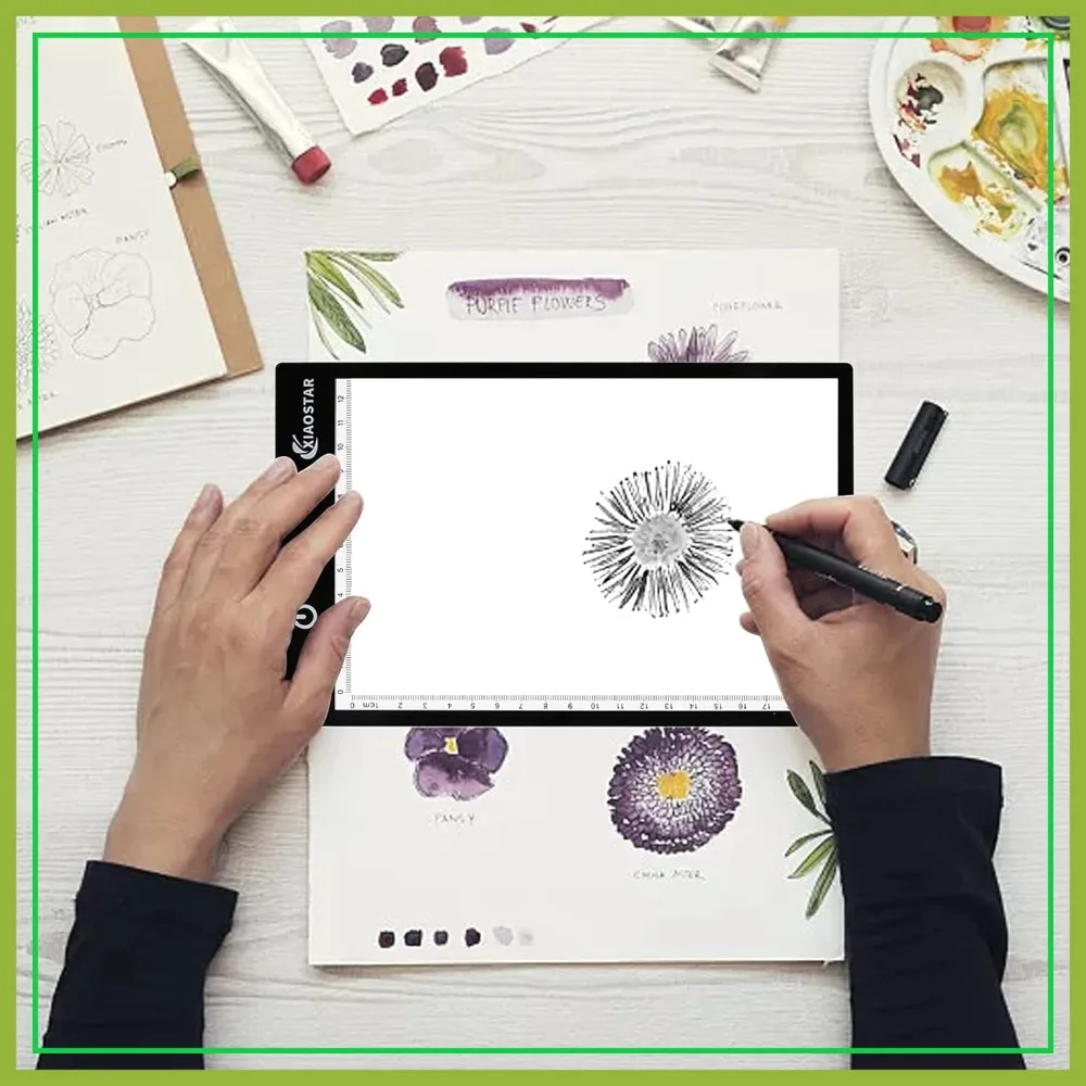 

A5 Light Box Drawing Pad with USB Cable, Adjustable Brightness for Artists, Sketching, Animation, X-ray Viewing