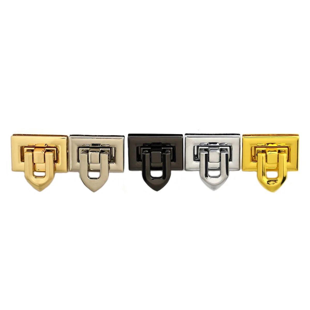 1pcs Metal Square Folding Lock Fashion Durable Lock Clasp for DIY Handbag Shoulder Bag Purse Hardware Accessories 5 Colors