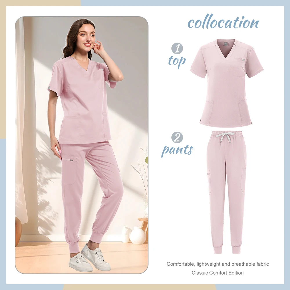 Ropa de trabajo colorida para cirugía médica, traje médico de alta calidad, uniforme de trabajo médico y enfermera, uniformes para salón de belleza y Hospital