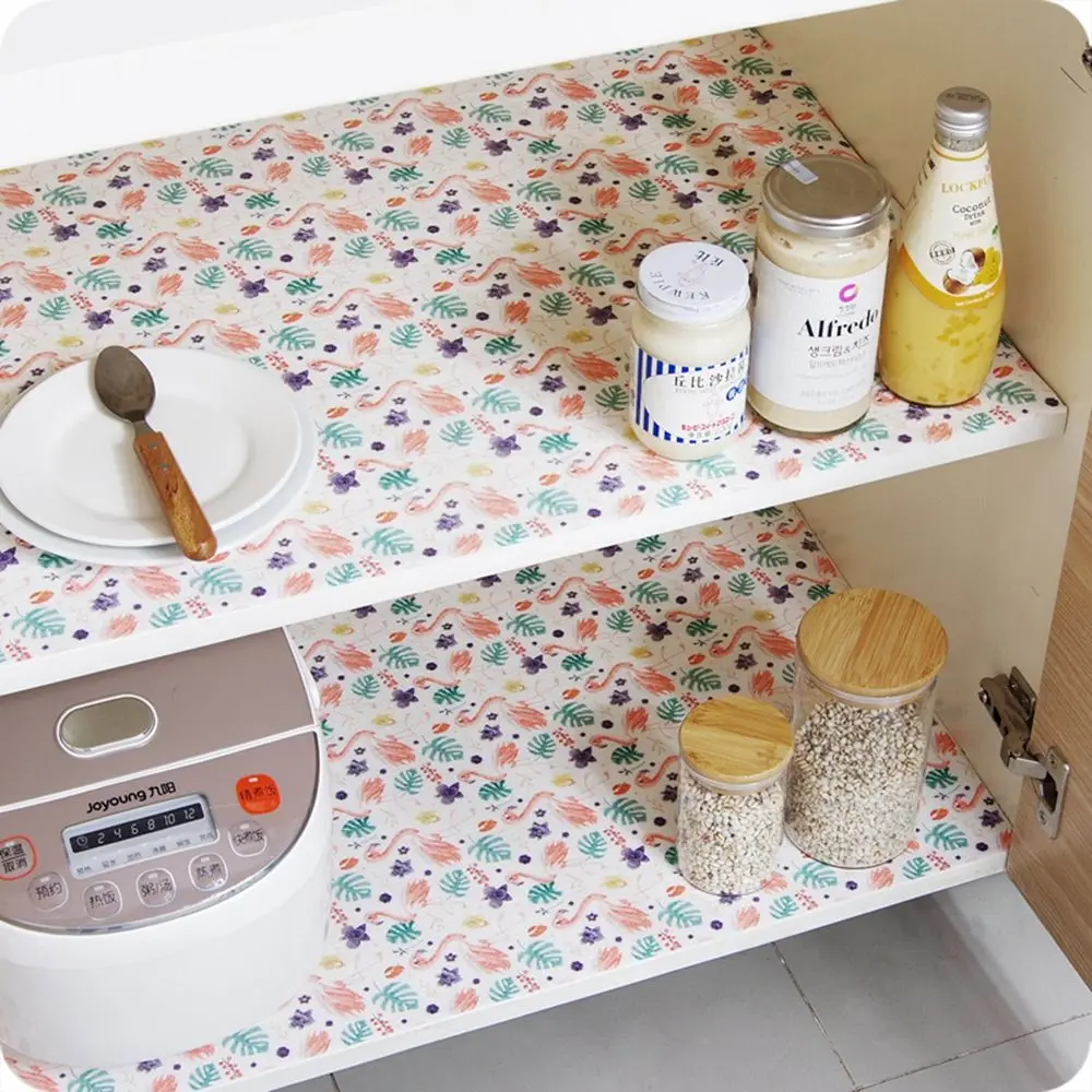 Waterproof Oil-proof Cupboards Closet Kitchen Accessories Shelf Liners Table Mat Pad Paper Cupboard Placemat Cabinet Mat