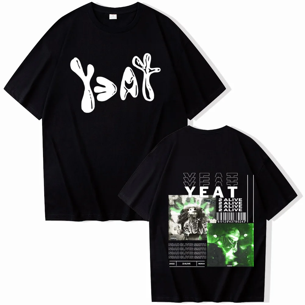 Yeat-ユニセックス半袖ラウンドネックレスTシャツ、原宿スタイル、ファンへのギフト、2093