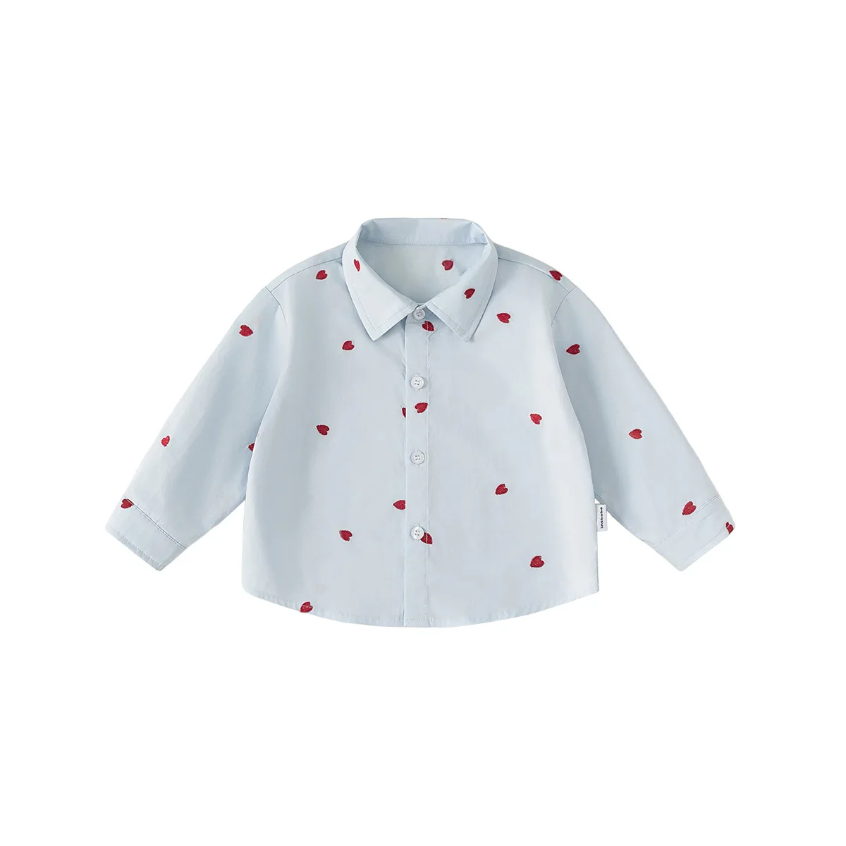 Shirt Sweet and Caring Childrens Long Sleeved Spring and Autumn Loose Collared Childrens Shirt Fashion Trend