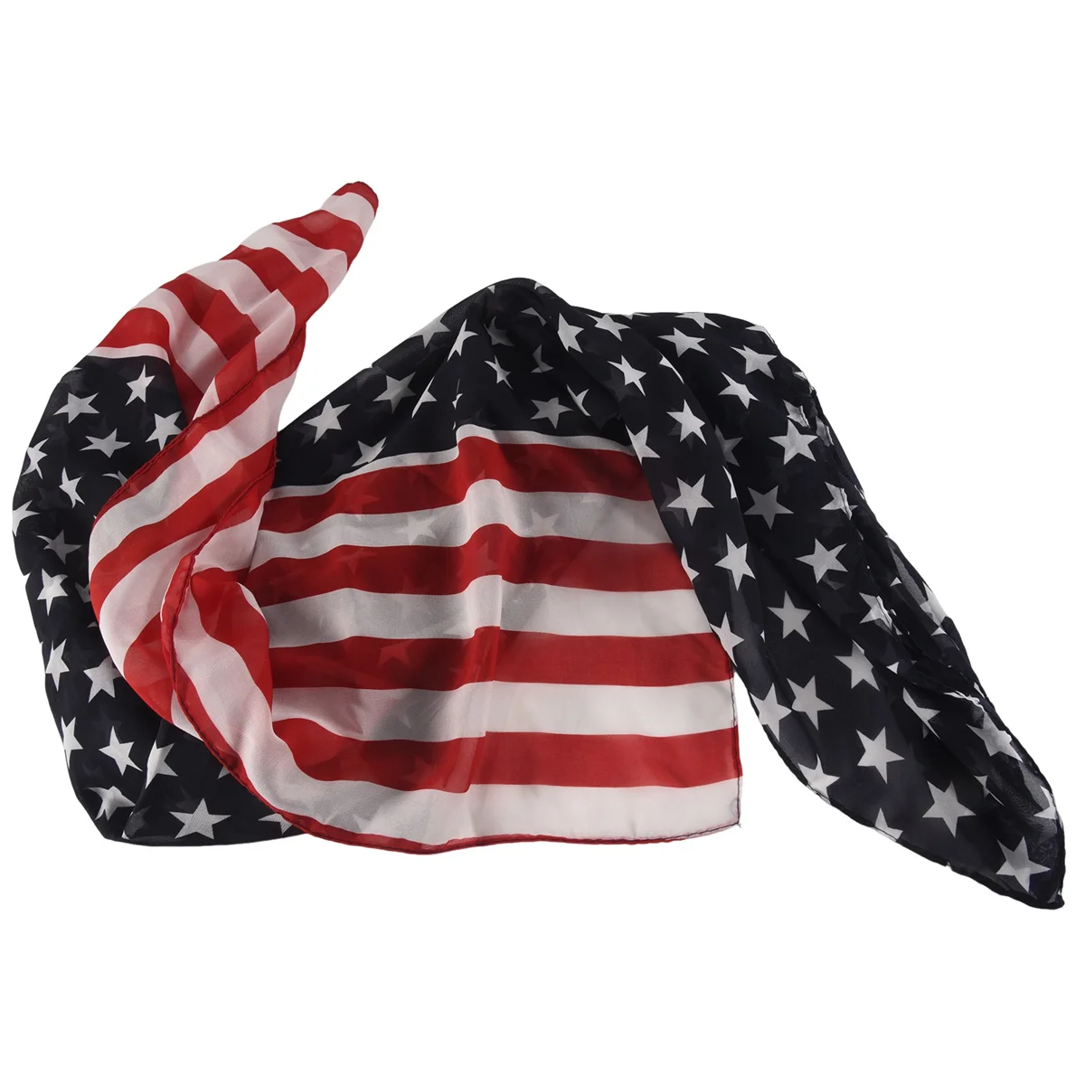 뜨거운 여성 소녀 스카프 미국 국기 미국 국기 애국 테마 스카프