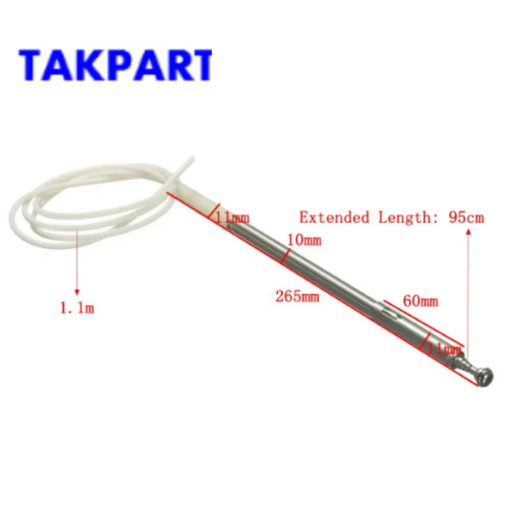 TAKPART Car Aerial Power Antenna Mast Rope For Mitsubishi /Pajero 2000 2001 2002 2003 2004 2005 2006