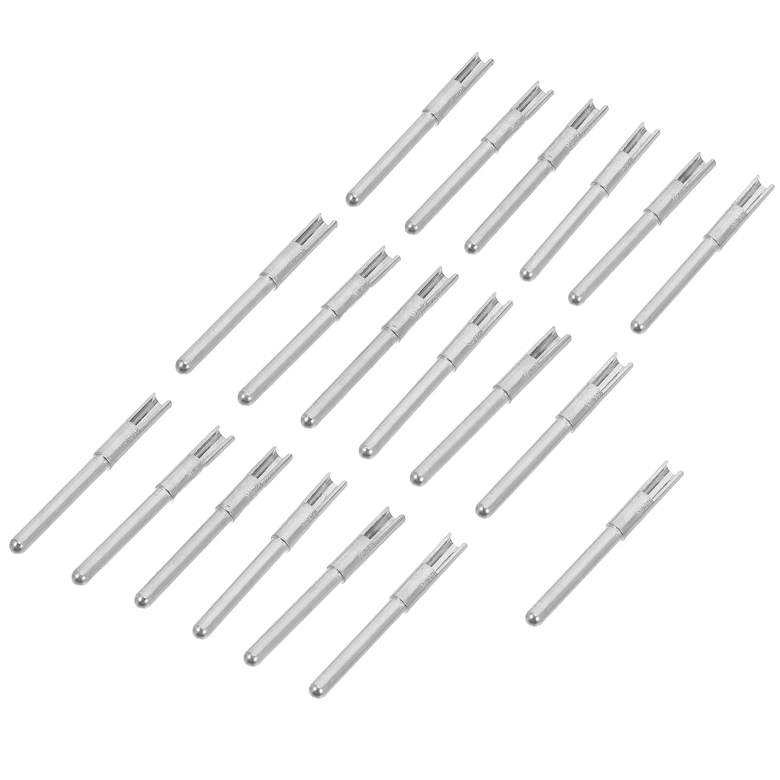 

100pcs Copper Pin Terminal Nickel-Plated Heavy-Duty Conductive Electrical Connectors Crimp Pin Terminal Wire Connector For