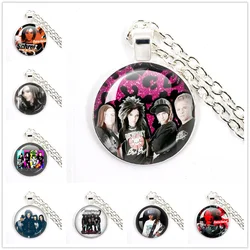 Pop Retro Rock Band Tokio Hotel Bill Kaulitz Band Hot Music Songer Picture Glass Pendant Necklace Jewelry Charm Keyring Fans