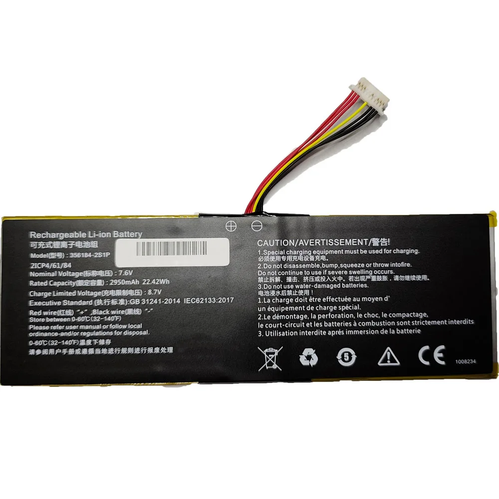 7XINbox 356184-2S1P 7.6V 22.42Wh 2950mAh Laptop battery For Chuwi hi10 go CWI513 series