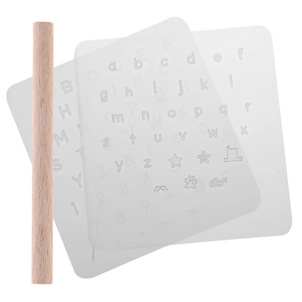 Wooden Alphabet Letter Number Stamper Set Numeric Character Shape Plastic Leather Tool 79pcs Handmade for Leather Embossing