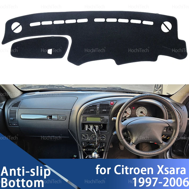 Per Citroen Xsara 1997-2006 Accessori Interni Auto Cruscotto Copertura Dash Zerbino Bordo Pad Tappeto Dash Zerbino Anti-UV Tappetini LHD RHD