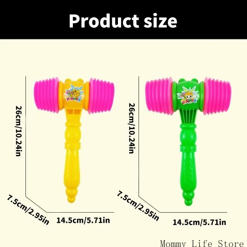 子供のためのきしむおもちゃのハンマー感覚おもちゃプラスチックパーカッションサウンディングハンマー楽しい演劇楽器楽器