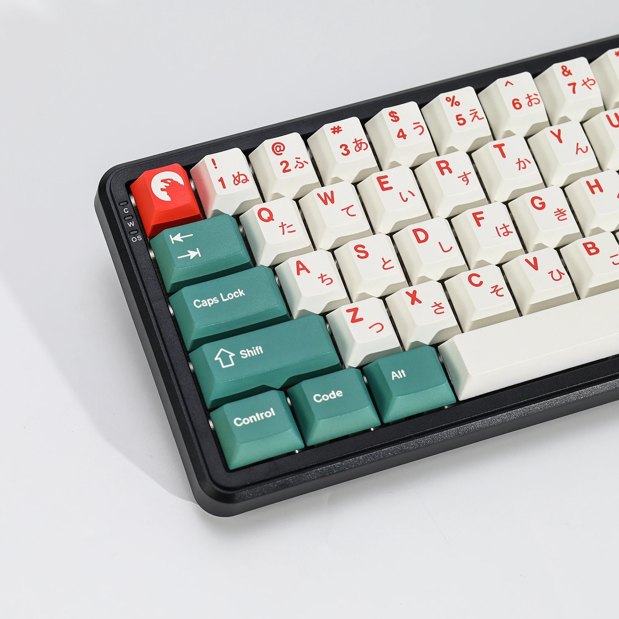 KBDiy Japanische Tastenkappen GMK Kaiju PBT 143 Tasten Retro PBT Cherry Profil Alice ISO Tastenkappen für 60% Gaming Mechanische Tastatur – Detail 12