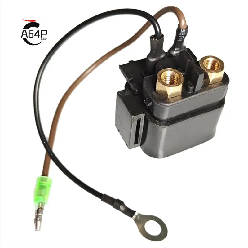 A64P-Outboard Engine Starter Solenoid / Relay Assy For Mercury Mariner Boat Motor 8HP 9.9HP 25HP 30HP 853809001 8M0098898