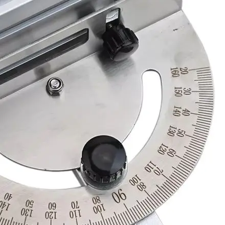 Adjustable Angle for miter Gauge for Table Saw with Aluminum Oxide Rails Guide for chute Track Stop Backer and Rail Tightness