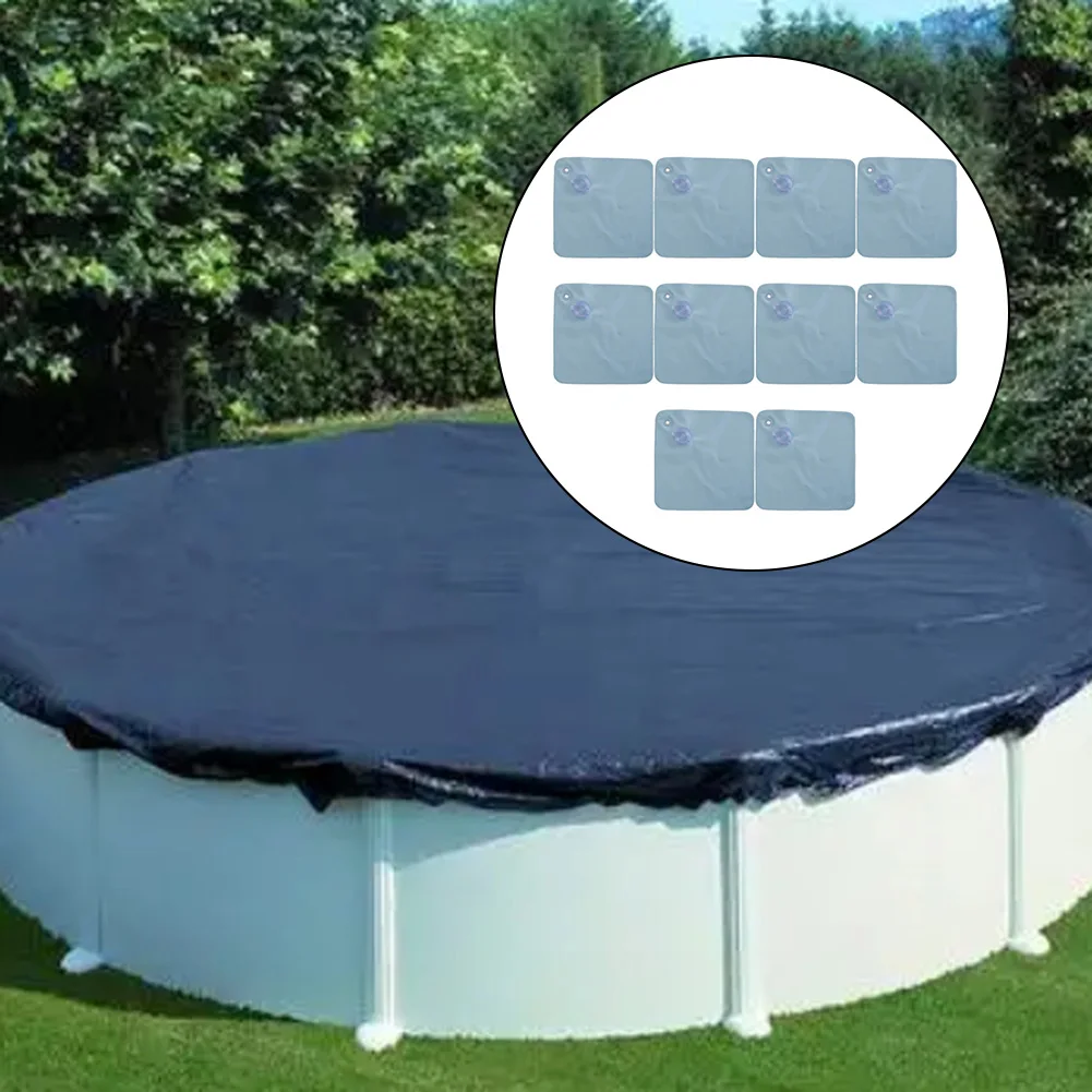 10pcs Winter PVC Pool Cover Weight Bags With Hooks For Above-Ground Pools Heavy Duty Winter Pool Cover Hanging Bags