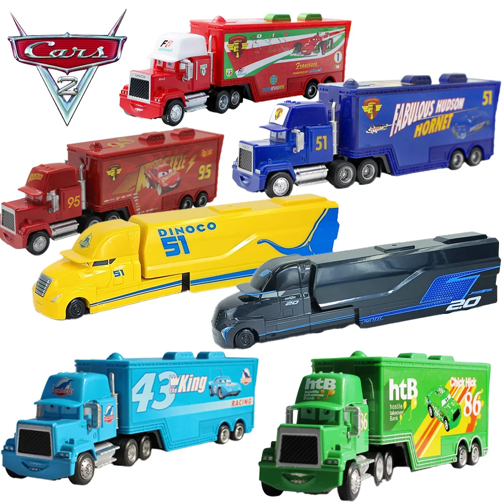 

Набор игрушек Disney Pixar Cars And Trucks The King Cruz Lightning Mcqueen Mike Uncle 1/43 Литая под давлением модель грузовика игрушки подарок для детей