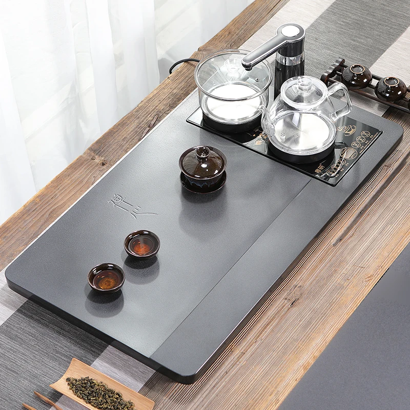 r*-Stone Serving Tea Tray Decorative Luxury Hospitality Living Room Rectangle Chinese Tea Tray Valet Bandejas Home Decorationgs