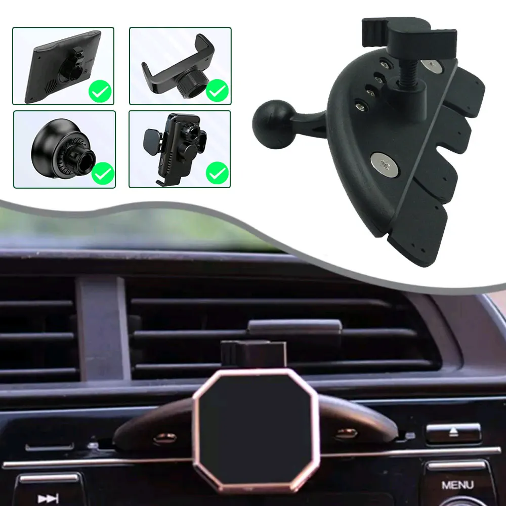 

1pc Universal Car Mount GPS Brackets Car CD Slot Mobile Phone Holder Accessories 17mm Ball Head Base for Car Accessories